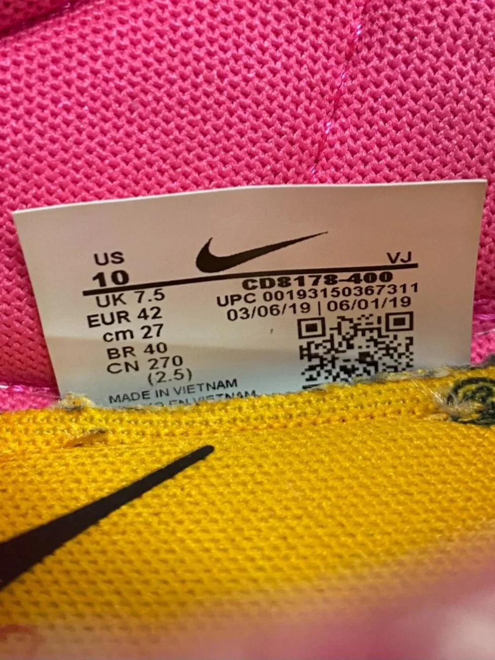 Nike Off-White Vapor Street Polarized Blue‎ Women’s Size 10 CD8178-400 Blue Pink